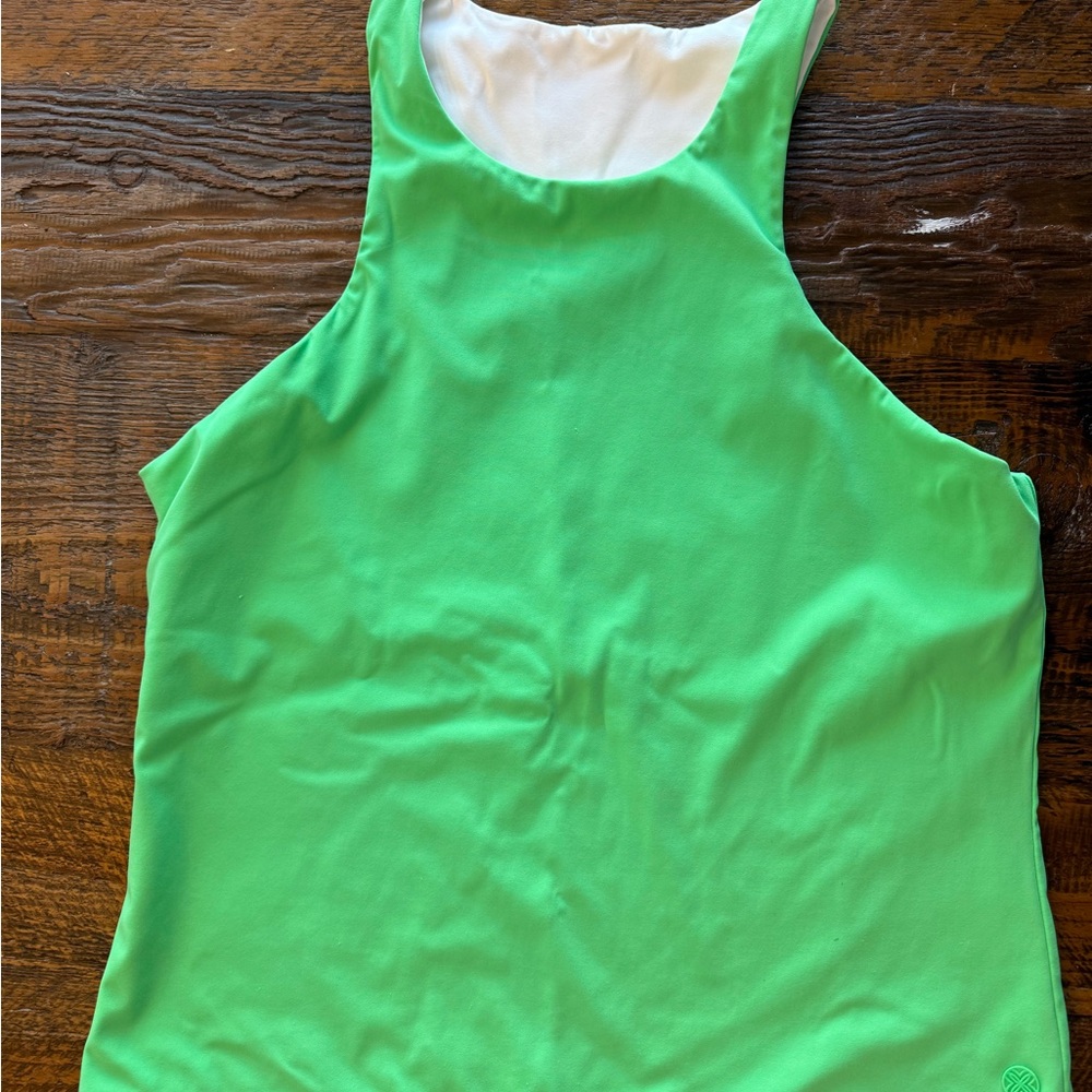 Lilly Pulitzer Reversible Green/White Tank size large